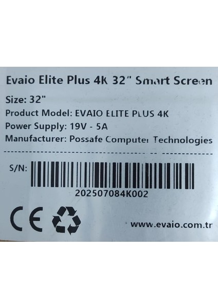 Pro 4K 32" Android Smart Taşınabilir LED TV