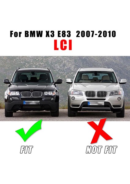 X3 E83 2007-2010 Için Sol Sis Farı Izgarası Kaplaması 51113423789 (Yurt Dışından) fırsatları