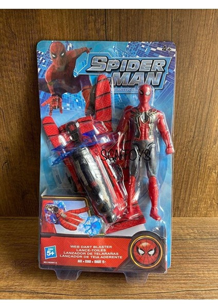 Spiderman Ağ Atıcı Eldiven+Spiderman Figür Oyuncak