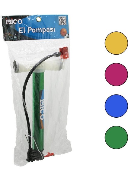 Iran El Pompası Metal Gövde Plastik Kol - Altlık 30CM Top - Bisiklet - Motor (5314)