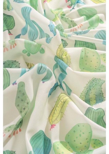 Kaktüs Desenli Masa Örtüsü, Sofra Bezi, Piknik Örtüsü