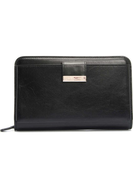 Siyah Hakiki Deri Erkek El Çantası - S1PC00021357-B06