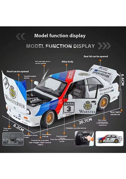 Yeni - New 1988 Bmw M3 (E30) Siyah Bmw E30 Diecast Model Koleksiyonluk Araba indirimleri