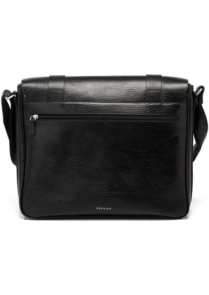 Siyah Hakiki Deri Erkek Çapraz Askılı Çanta - S1AC00021434-P2Y