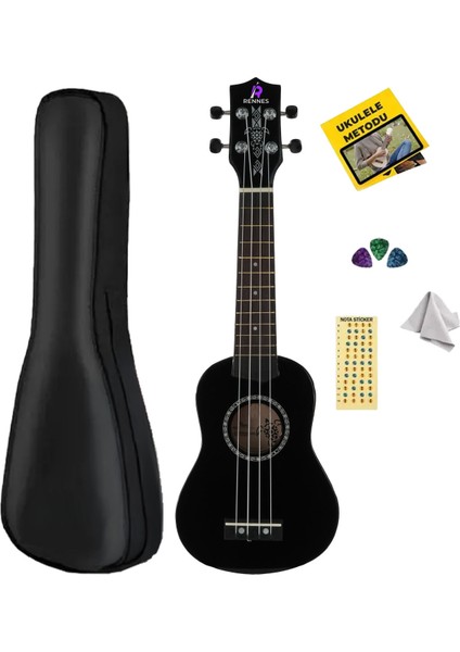 Soprano Siyah Ukulele (Outlet)