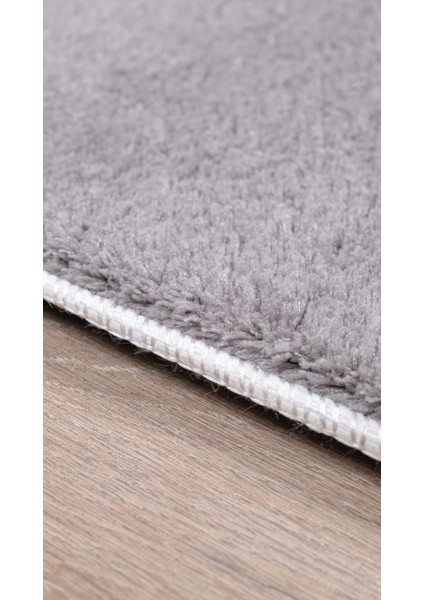 Santiva Home Gri Oval Post Peluş Halı – Ultra Yumuşak, Antibakteriyel, Kaymaz Dot Taban – Makinada Yıkanabilir Yolluk Halısı fiyatları