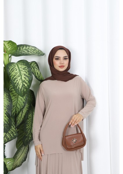 Eteği Piliseli Sade Tunik Takım fiyatları