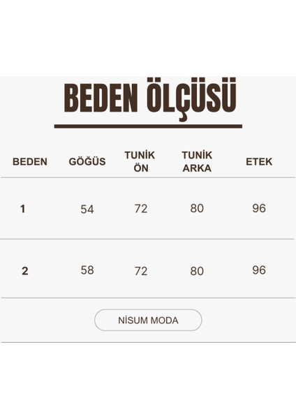 Eteği Piliseli Sade Tunik Takım