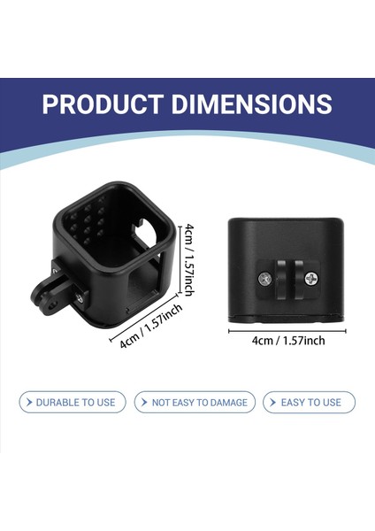 Alüminyum Alaşım Koruyucu Konut Kılıfı Kapak Çerçevesi Gopro Kahraman 4/5 Oturum Pro Sport Aksiyon Kamera Aksesuarları Siyah (Yurt Dışından) fırsatları