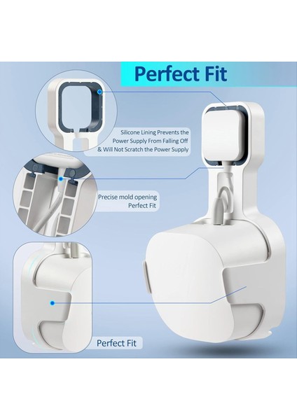 Eero 6+ Çift Bantlı Mesh Wi-Fi 6+ Yönlendirici Sağlam Soket Grubu Alan Tasarrufu Tel Yönetimi Için Duvar Montaj Braketi (Yurt Dışından) indirimleri