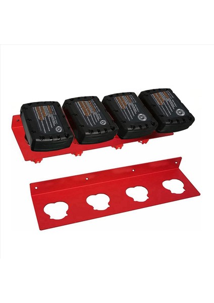 4 Yuvalı M12 Pil Tutucu Duvar Braketi Için 2x Pil Tutucu (Yurt Dışından) fiyatları