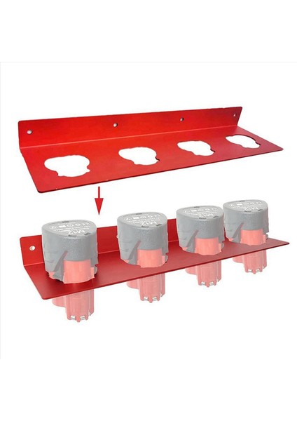 4 Yuvalı M12 Pil Tutucu Duvar Braketi Için 2x Pil Tutucu (Yurt Dışından) modelleri