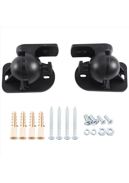 Evrensel Döndürülebilir Hoparlör Duvar Montaj Standı Braketi 1 Çift Siyah (Yurt Dışından)