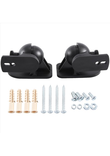 Evrensel Döndürülebilir Hoparlör Duvar Montaj Standı Braketi 1 Çift Siyah (Yurt Dışından) fiyatları