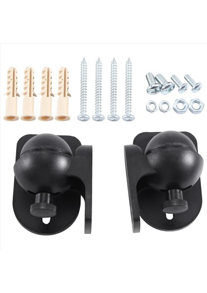 Evrensel Döndürülebilir Hoparlör Duvar Montaj Standı Braketi 1 Çift Siyah (Yurt Dışından) modelleri