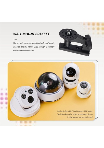 Duvar Montajı Kamera Depolama Stand Tutucu 180 Derece Bulut Kamerası Için Ayarlanabilir 291 Serisi Wifi Ev Güvenliği Camara (Siyah) (Yurt Dışından) fiyatları