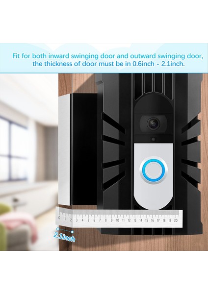 Derecesiz Video Kapı Zili Montaj Düğmesi Kapak Braketi Koruma Kamera Kamera Tutucu Ev Dairesi Ofis Aksesuarları (Yurt Dışından) indirimleri