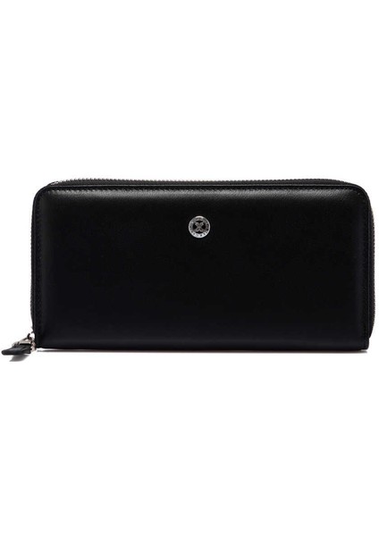 Siyah Hakiki Deri Kadın Cüzdan - S1CB00005777-A85