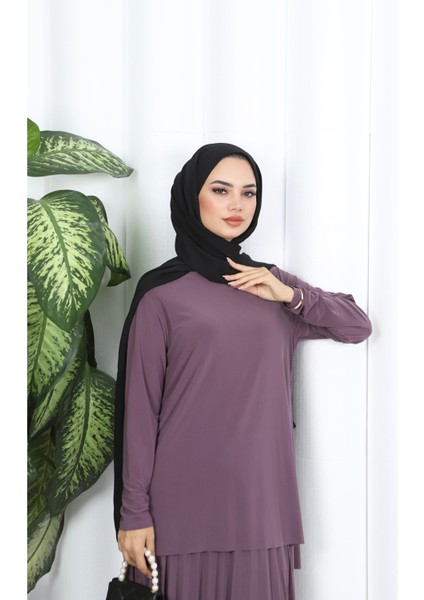 Eteği Piliseli Sade Tunik Takım fiyatları