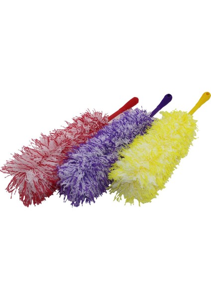 Renkli Ip Toz Alma Püskülü Püskül=36 cm + Renkli Plastik SAP=19CM = 55CM BRKT-910248 (5314)