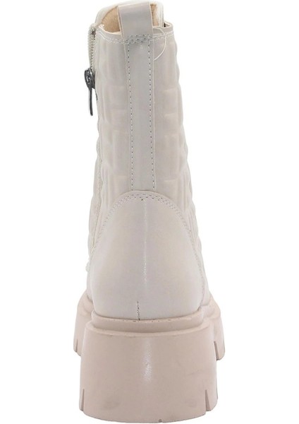 BF183 Bej Bağcıklı Fermuarlı Kadın Bot indirimleri