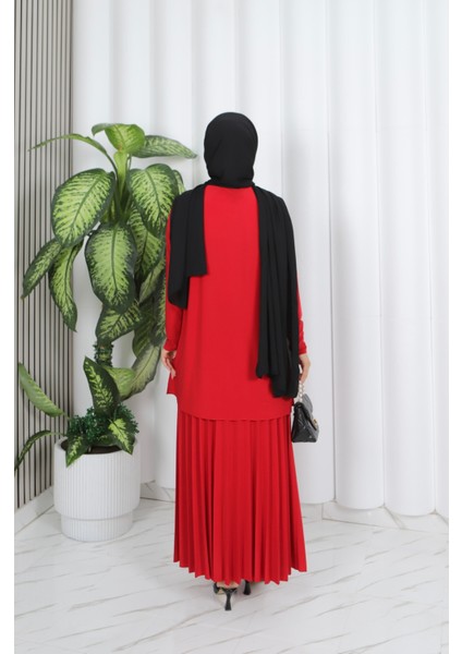 Eteği Piliseli Sade Tunik Takım indirimleri