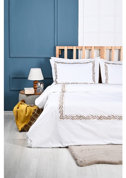 Linda Nakışlı %100 Pamuk Nevresim Takımı modelleri