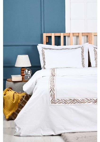 Linda Nakışlı %100 Pamuk Nevresim Takımı indirimleri