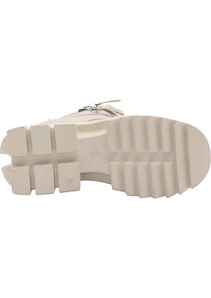 BF182 Bej Bağcıklı Fermuarlı Kadın Bot fırsatları