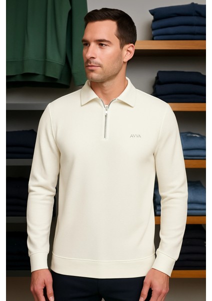 Merserize Kumaş Gömlek Yakalı Fermuarlı Tişört fiyatları