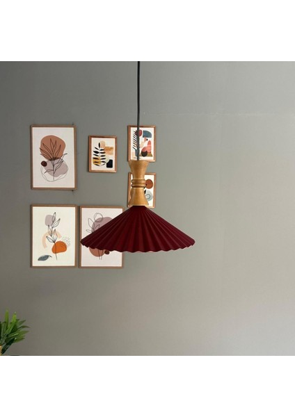 Avilla Vişne Çürüğü Tekli Metal Avize Ahşap Piyon Başlık Rustik Cafe Mutfak Modern Sarkıt Aydınlatma fiyatları