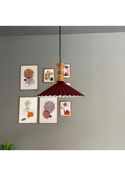 Avilla Vişne Çürüğü Tekli Metal Avize Ahşap Piyon Başlık Rustik Cafe Mutfak Modern Sarkıt Aydınlatma fırsatları