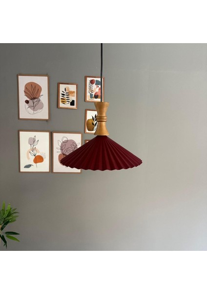 Avilla Vişne Çürüğü Tekli Metal Avize Ahşap Piyon Başlık Rustik Cafe Mutfak Modern Sarkıt Aydınlatma indirimleri