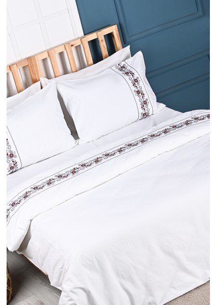 Almira Nakışlı %100 Pamuk Nevresim Takımı fırsatları