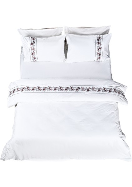 Almira Nakışlı %100 Pamuk Nevresim Takımı