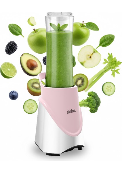 SHB-7508 300W Smoothie Blender |paslanmaz Çelik Bıçaklı, 570 ml Şişe indirimleri
