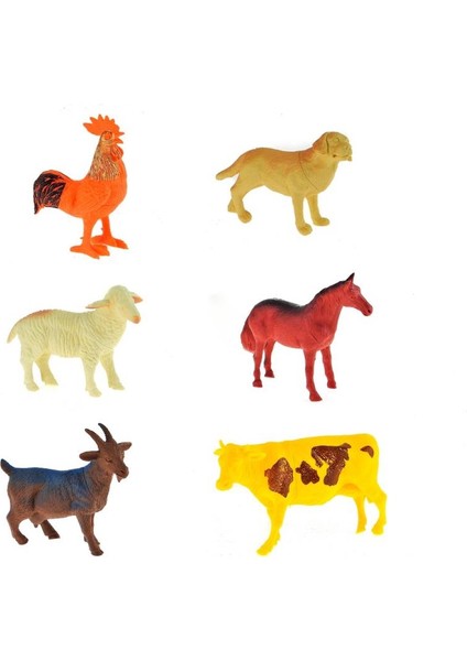 6'lı Çiftlik Hayvanları Figürü