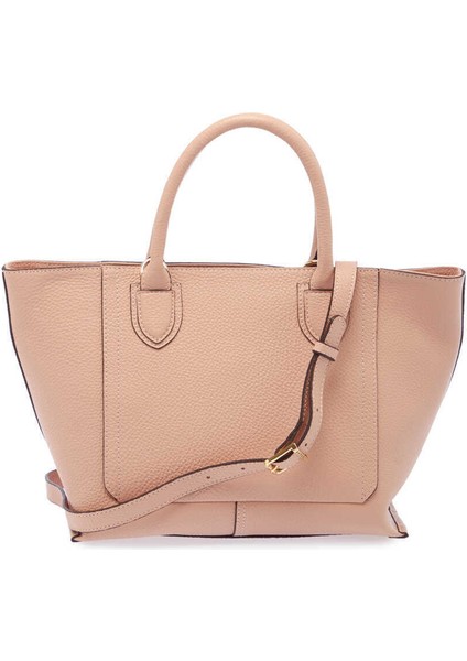 Pudra Hakiki Deri Kadın El Çantası - S24Y1BC80283-S94