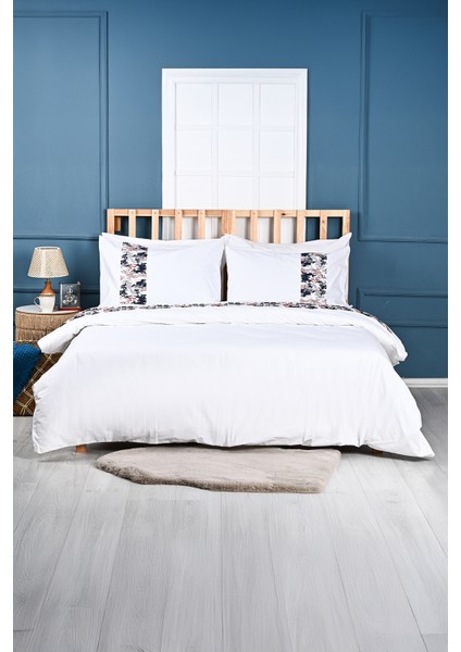 Elmas Kiremit Nakışlı %100 Pamuk Nevresim Takımı indirimleri