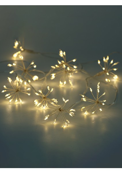 150'LI Beyaz LED Zincir, Yılbaşı Ağacı Için 230CM Işık Şeridi