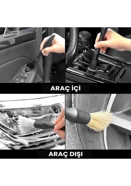 Oto Detay Temizlik Fırçası Seti Premium 3 Parça indirimleri