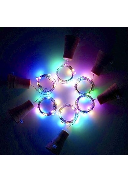 6'lı Paket Güneş Enerjili Şarap Şişesi Işıkları, 20 LED Su Geçirmez Bakır Mantar Güneş Işığı Düğün,, Dış Mekan, Tatil, Bahçe,, Yol Dekoru Için (Renkli) fiyatları