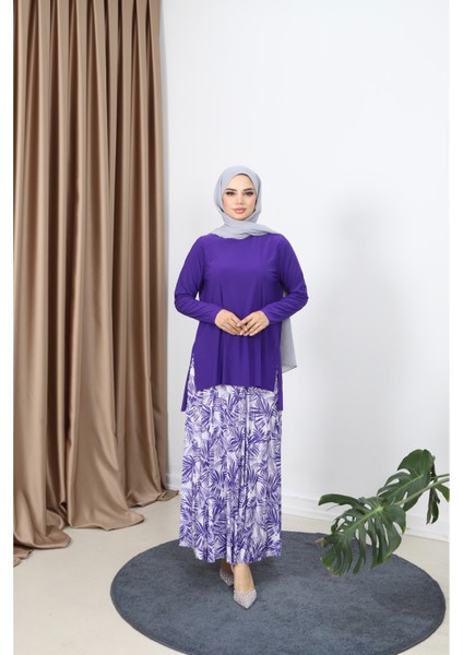 Palmiye Desen Sandy Etekli Takım