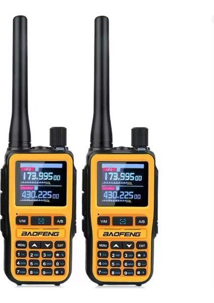 UV5R Mini El Telsizi Sarı 2li