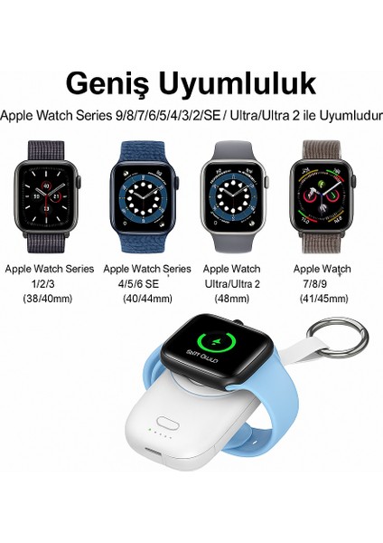 2.5W 1200 Mah Apple Watch Akıllı Saat Uyumlu Wireless Kablosuz Powerbank fiyatları