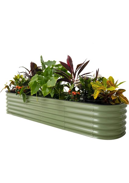 Dayanıklı Metal Yükseltilmiş Bahçe Yatağı – Sebze ve Çiçek Yetiştirmek Için Modern, Uzun Ömürlü Bahçe Kutusu