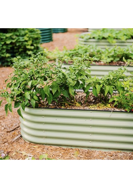 Dayanıklı Metal Yükseltilmiş Bahçe Yatağı – Sebze ve Çiçek Yetiştirmek Için Modern, Uzun Ömürlü Bahçe Kutusu modelleri