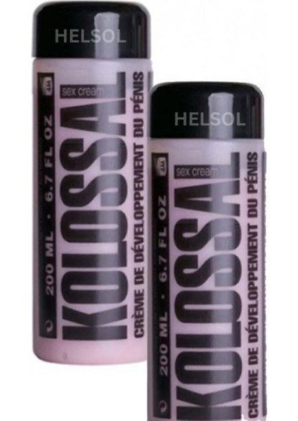Süper Kolossal Erkeklere Özel Büyütme ve Geliştirme Krem 200 ml 2 Adet