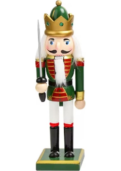 Yeşil Beyaz Fındıkkıran Kurşun Asker 25 Cm, Yılbaşı Dekor Süsü modelleri