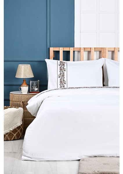 Almira Nakışlı %100 Pamuk Nevresim Takımı fırsatları